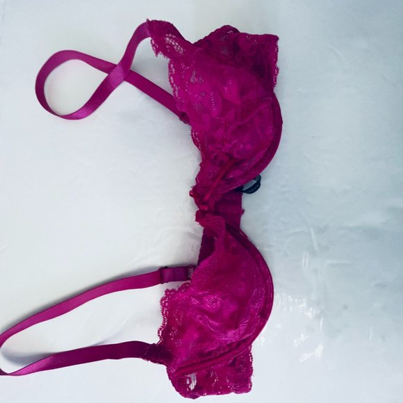 Real underwear bra size 36B see through pink - Picture 4 of 5